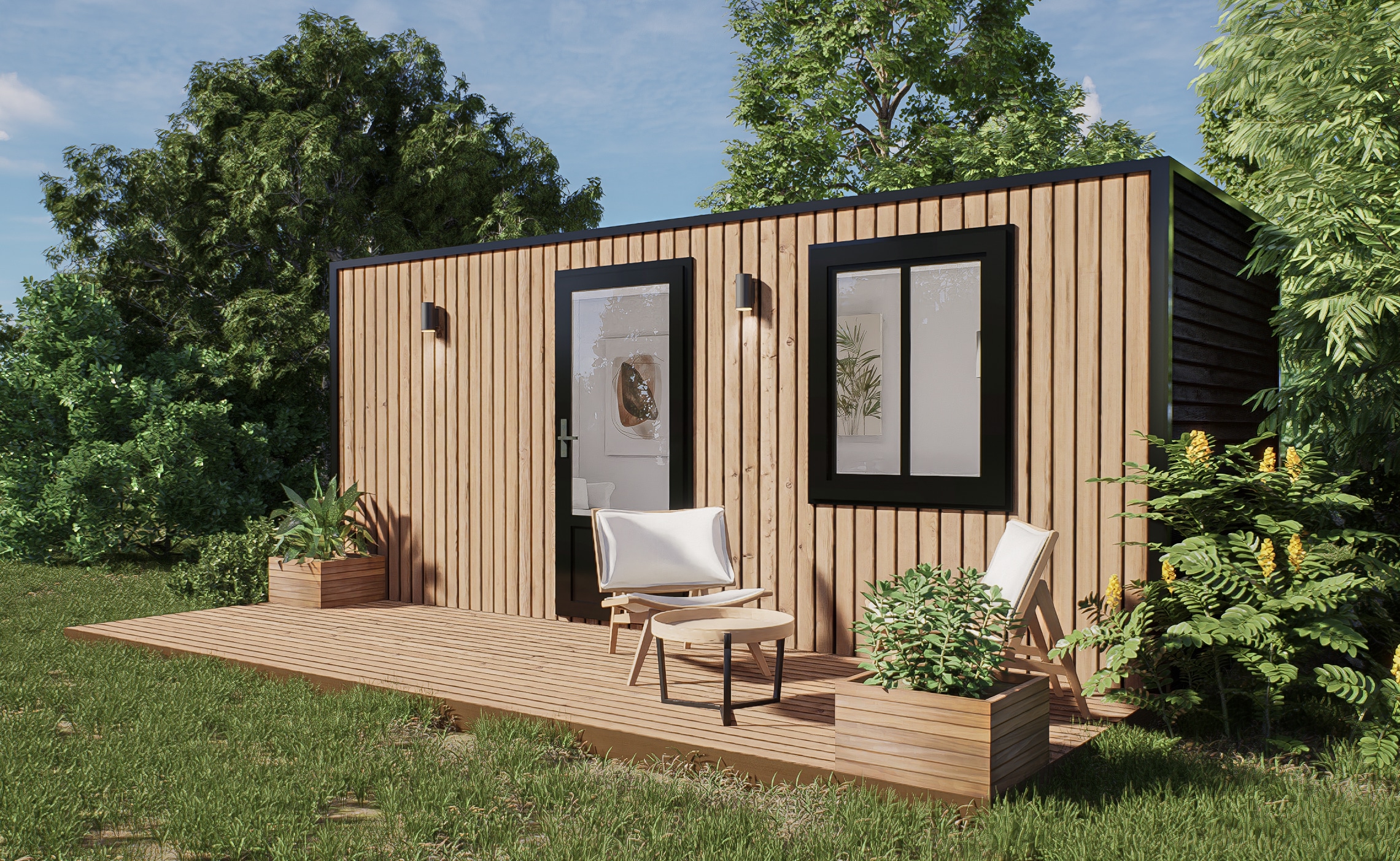 Jardinières en bois