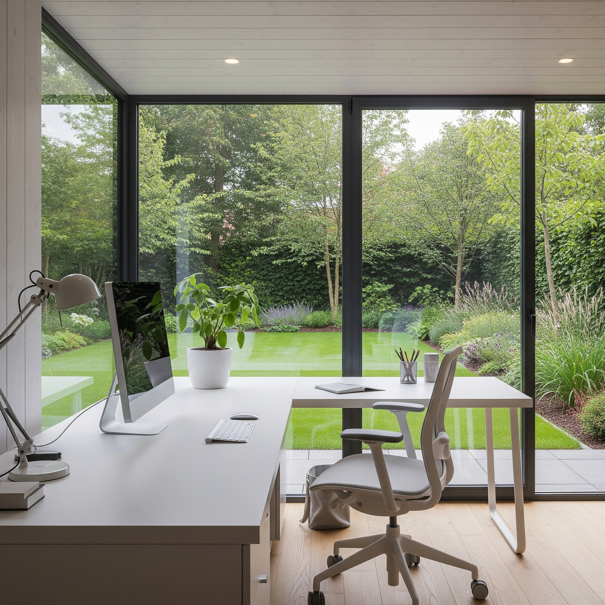 Télétravail avec vue sur la nature