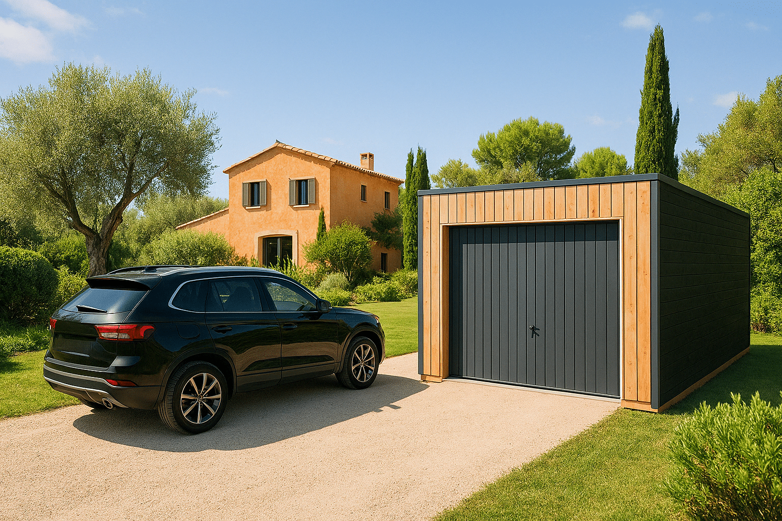 Garage en bois 