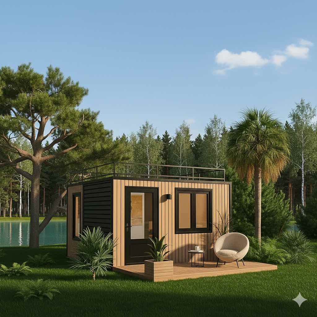 Abri de jardin bois 20m² habitable  